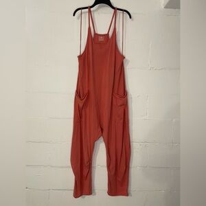 FP Movement by Free People Coral Relaxed Harem Romper